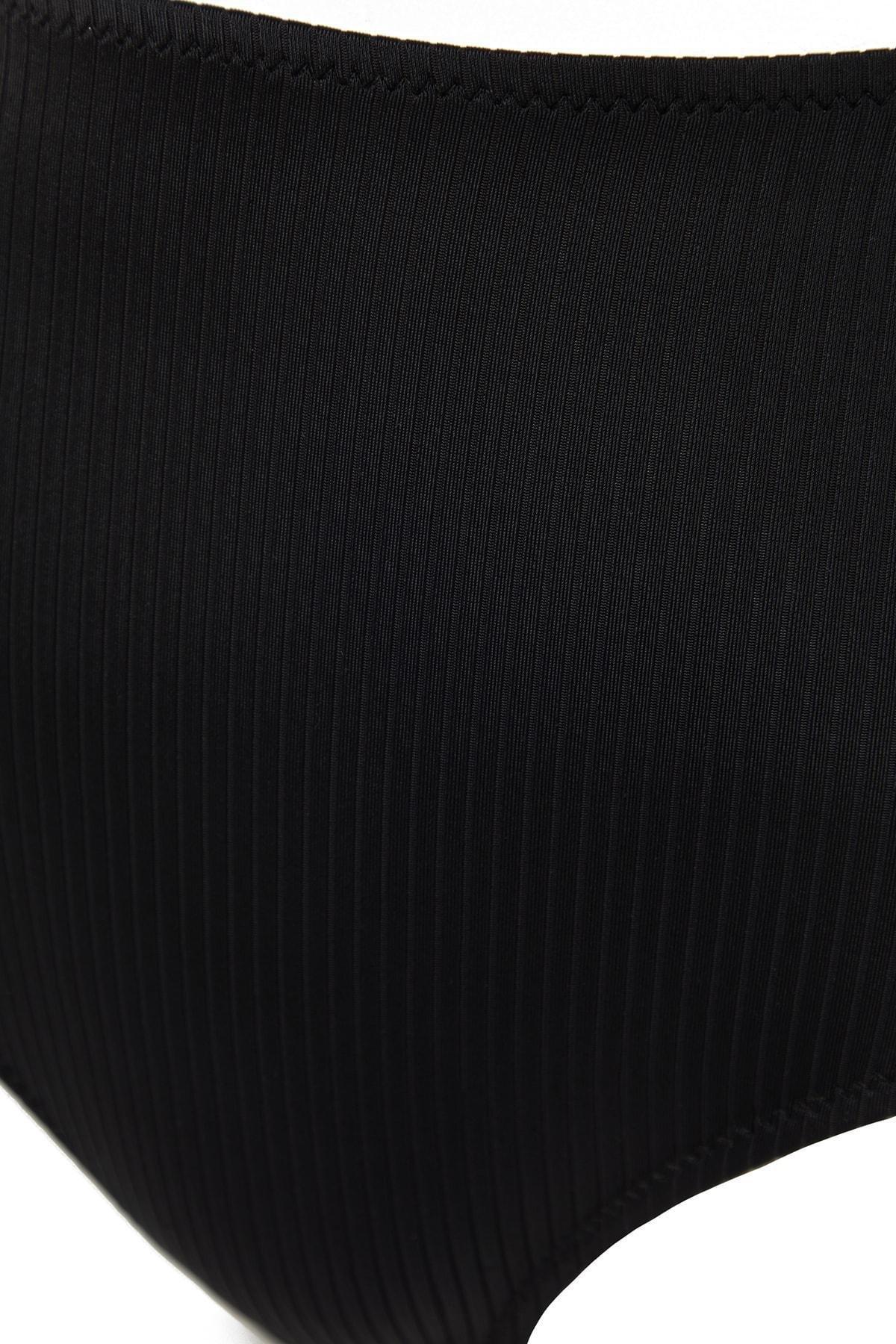 Black Textured Bikini Bottom, , large image number 7