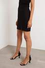 Lafaba - Black Slit Mini Skirt