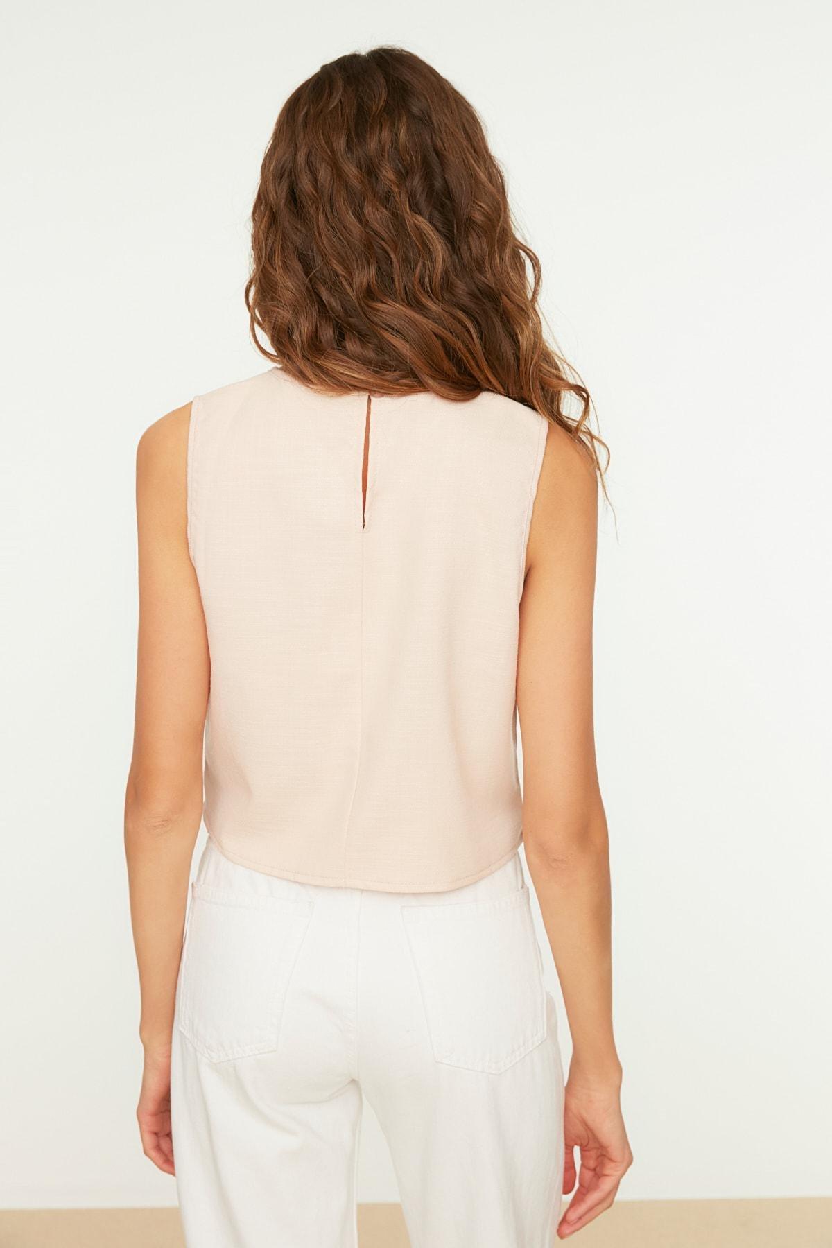 Pink Crew Neck Blouse, , large image number 4