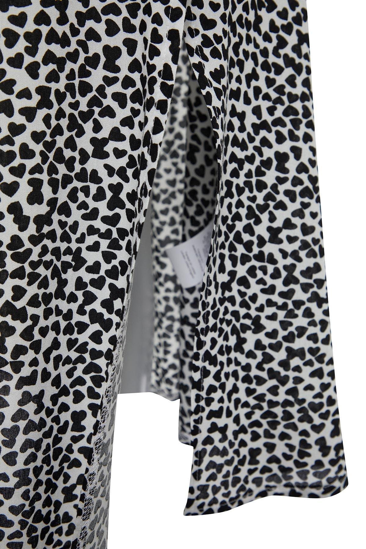 Black Midi Plus Size Skirt, , large image number 6