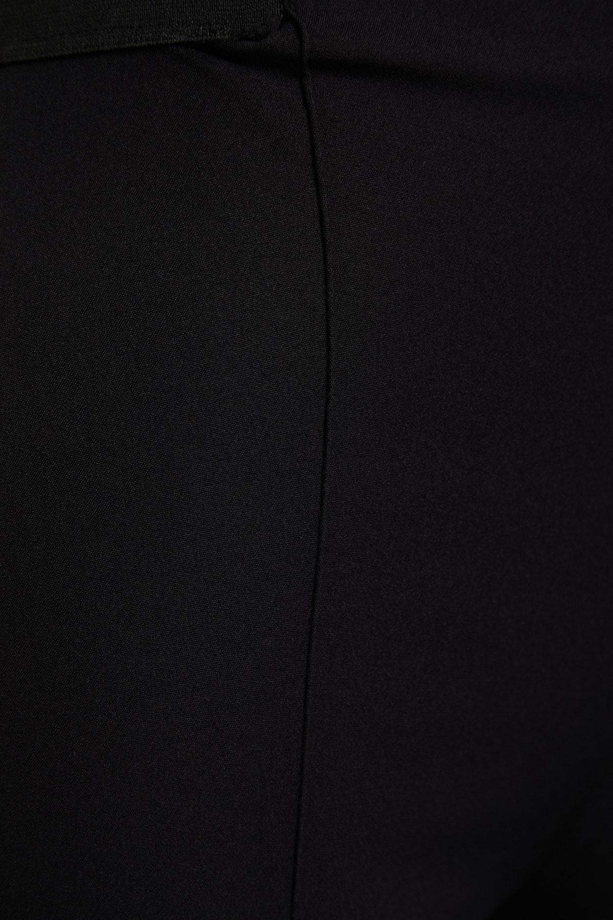 Black Plus Size Cigarette Pants, , large image number 6