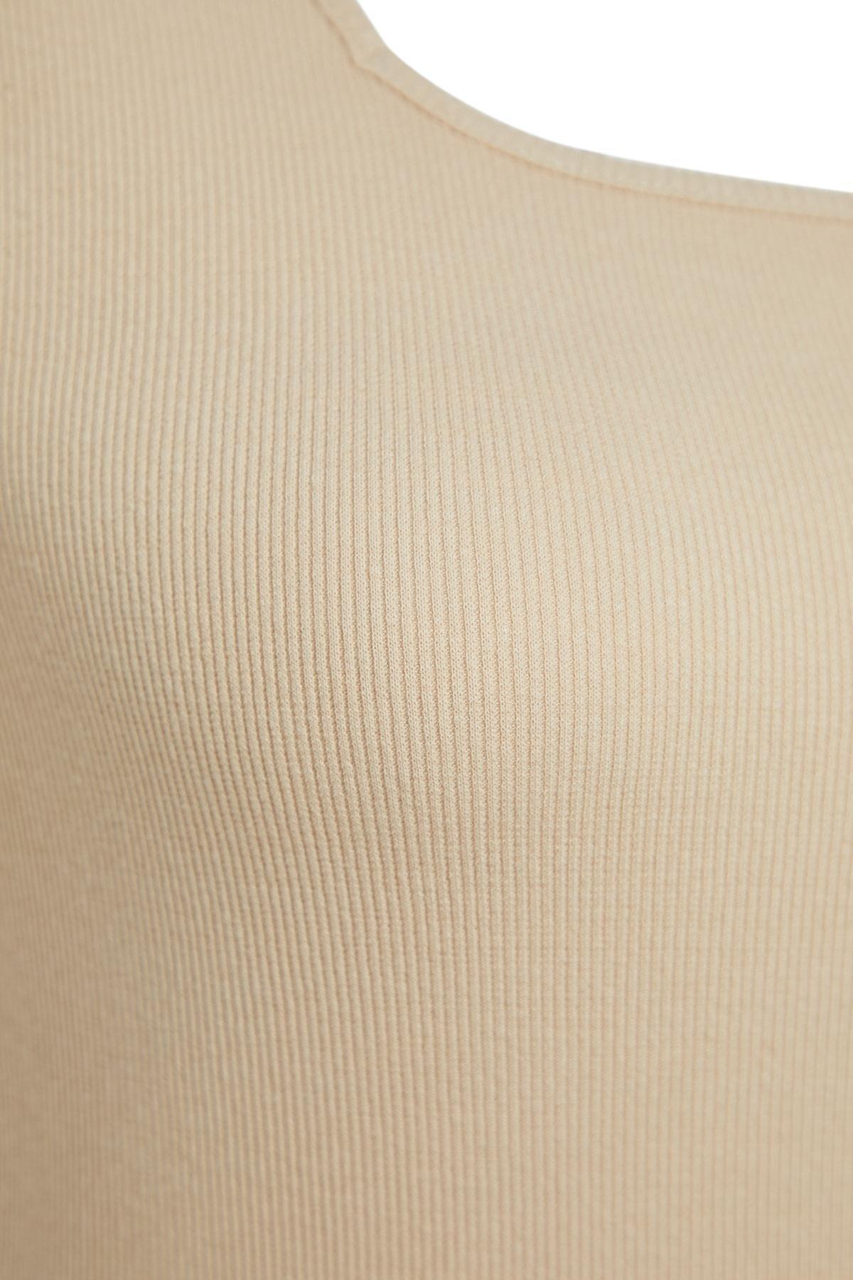 Beige Square Collar Plus Size Camisole, , large image number 6