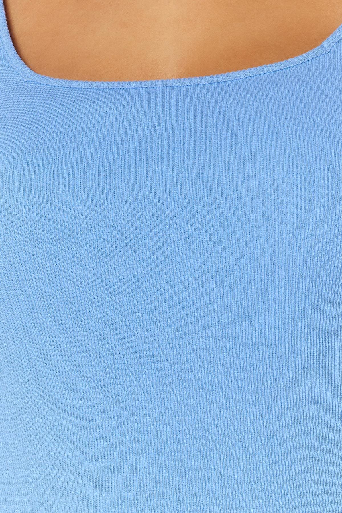 Purple Square Collar Plus Size T-Shirt, , large image number 3
