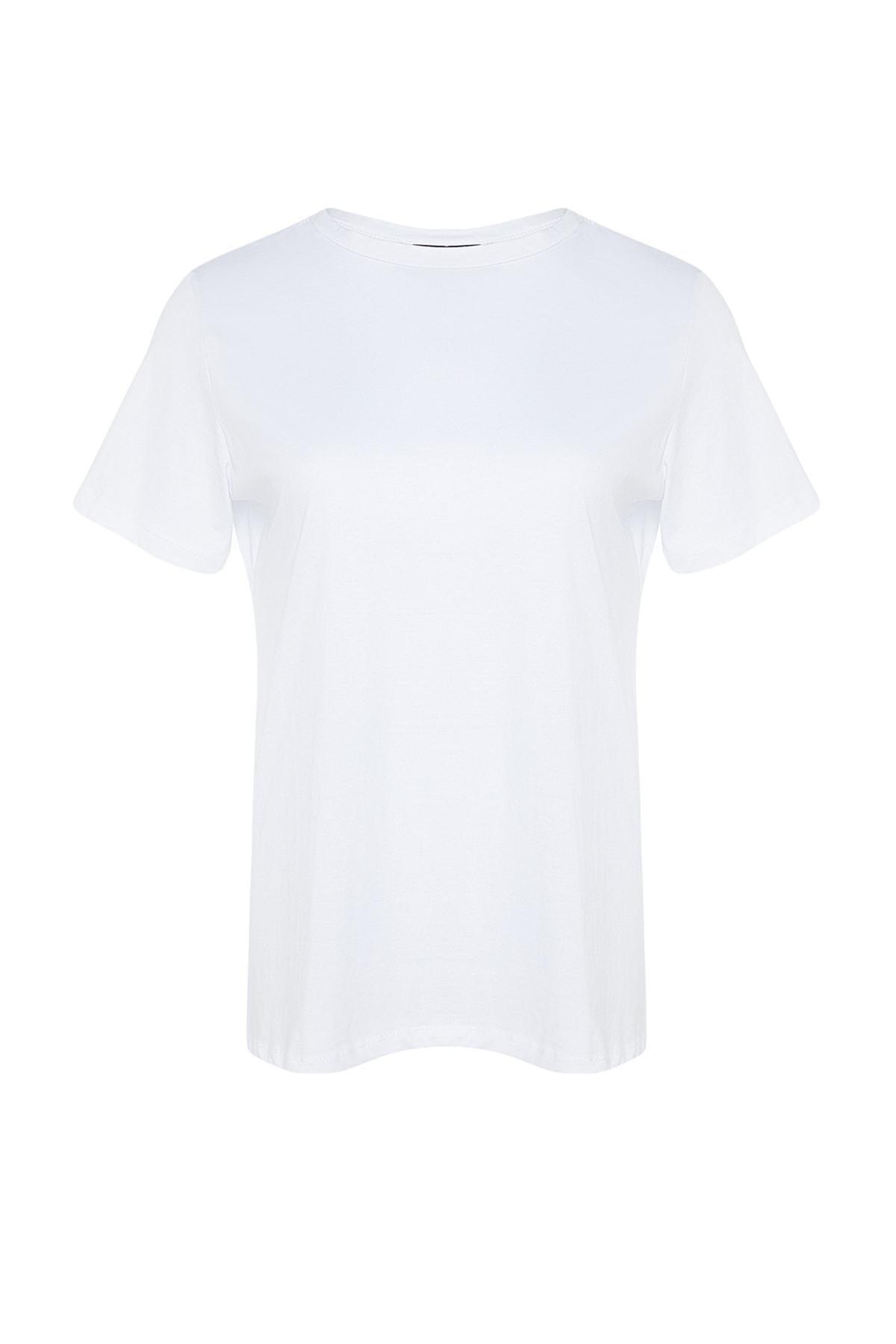 White Relaxed Plus Size T-Shirt, White, large image number 8