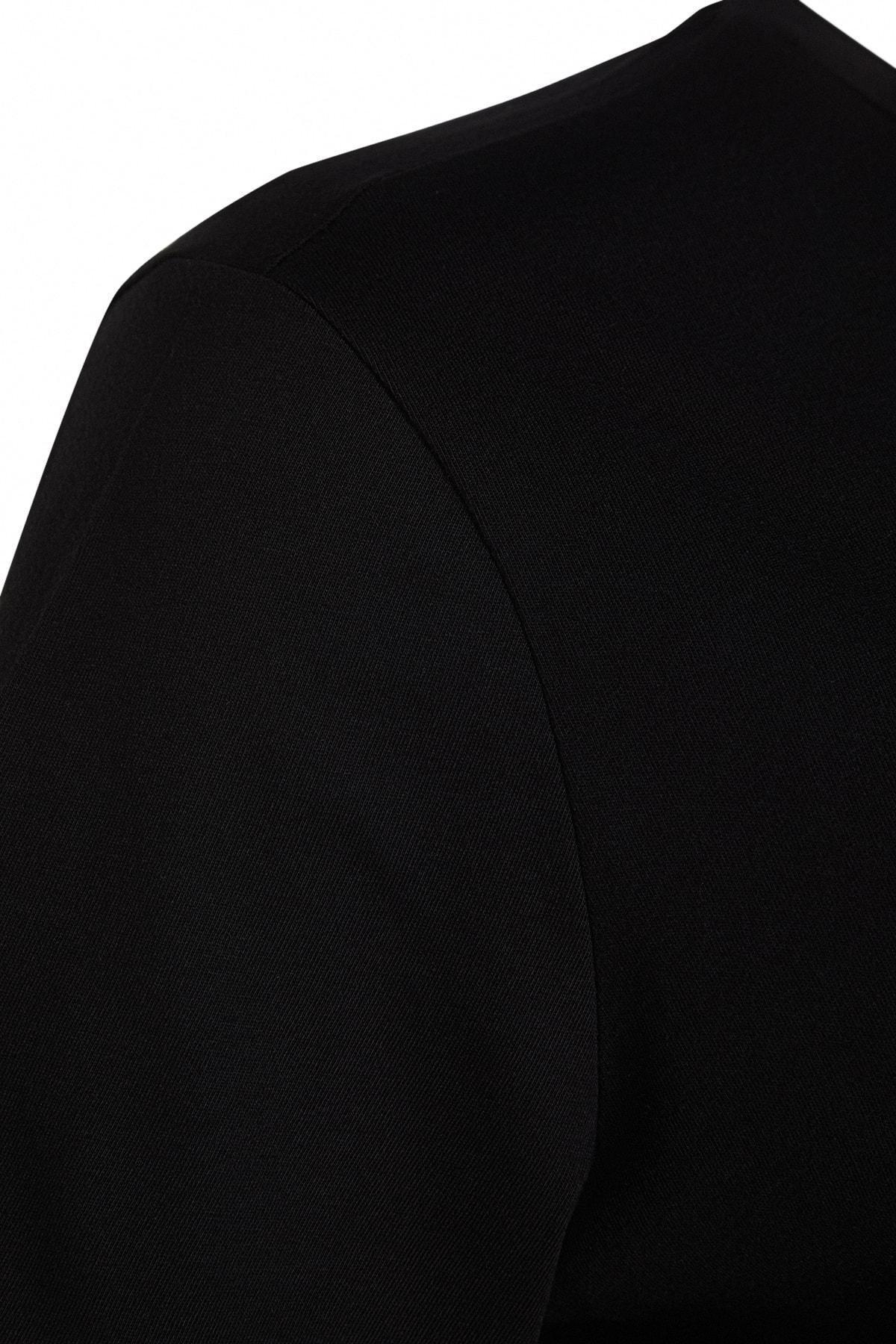 Black Relaxed Plus Size T-Shirt, , large image number 8