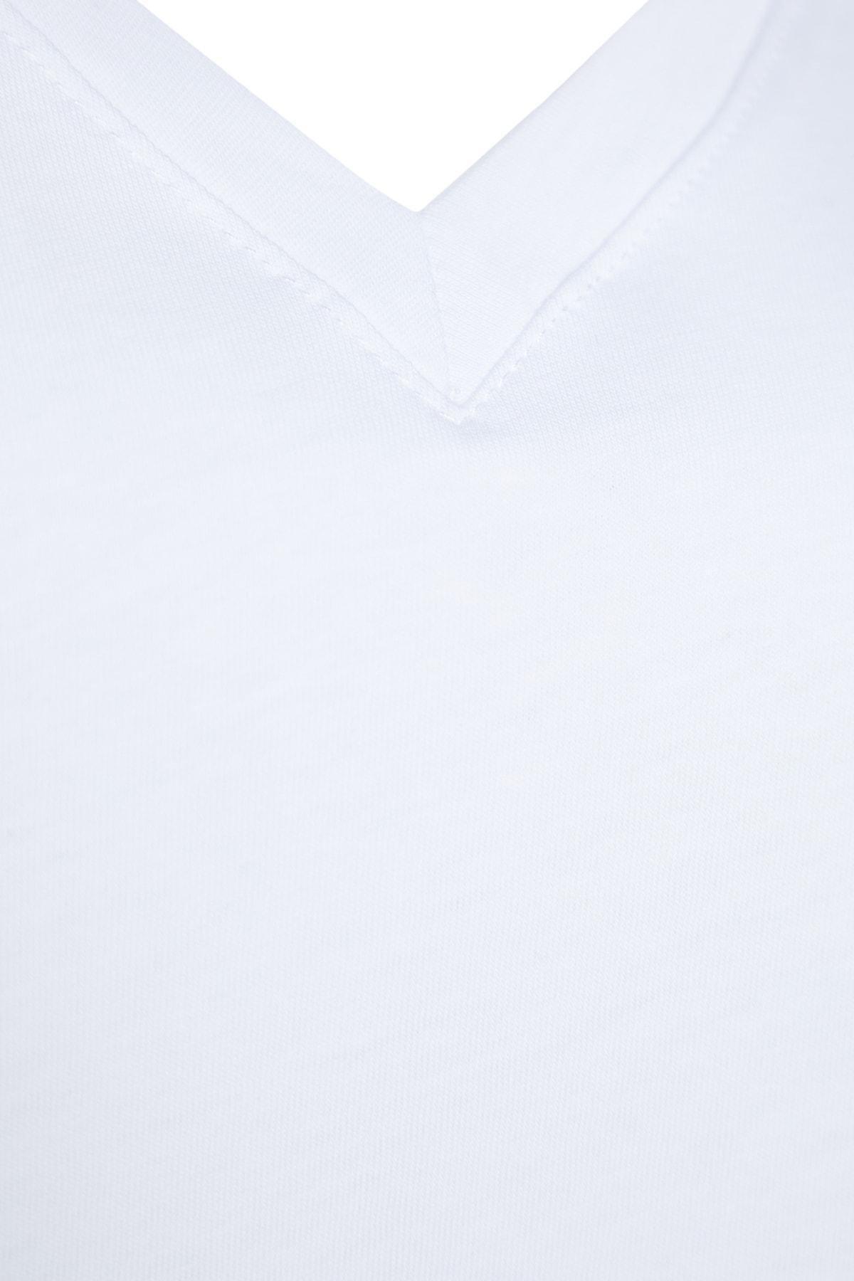 White Relaxed Plus Size T-Shirt, White, large image number 6