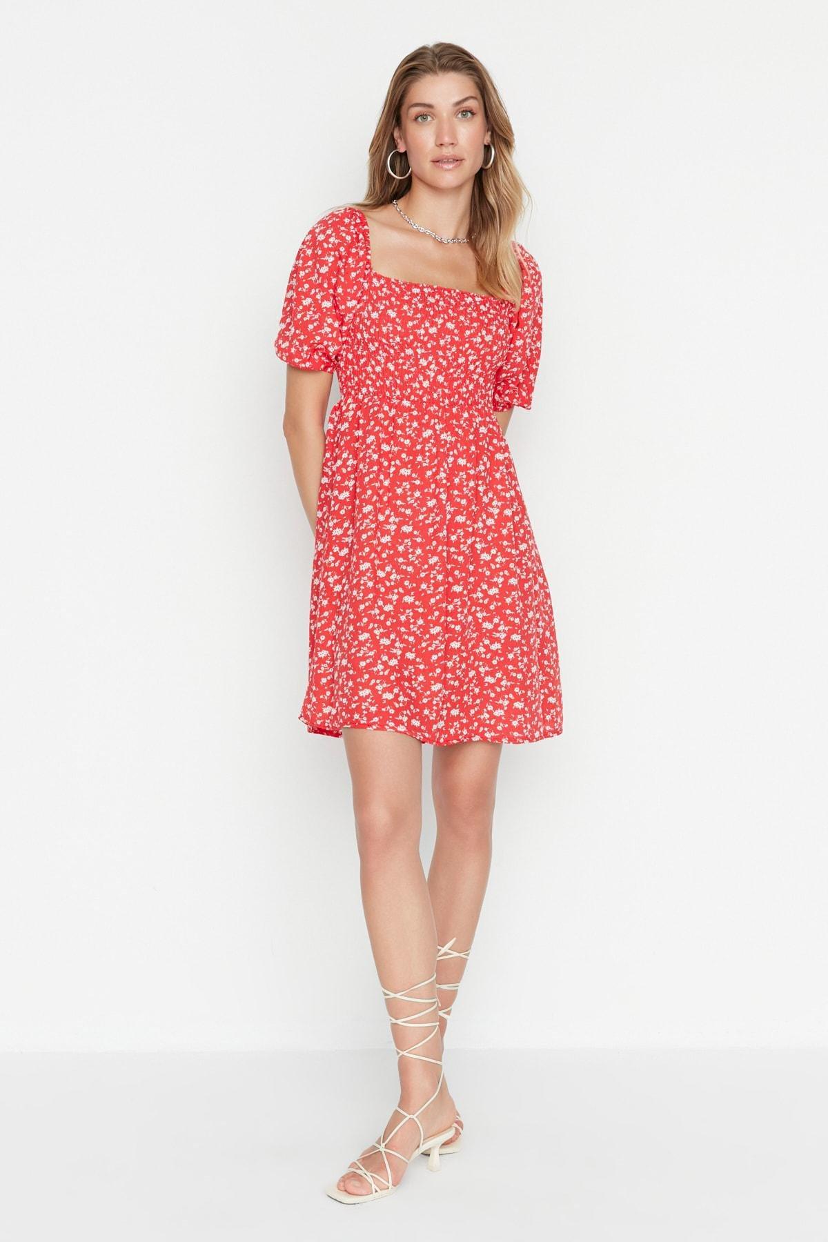 Red Skater Dress, , large image number 0