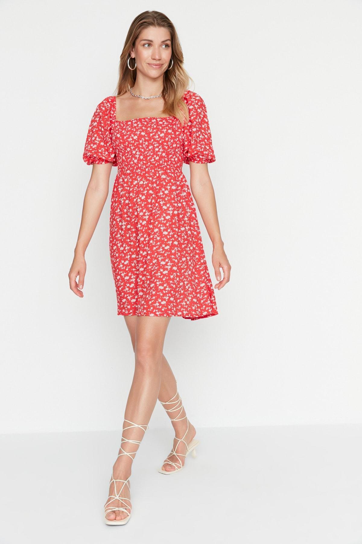 Red Skater Dress, , large image number 1