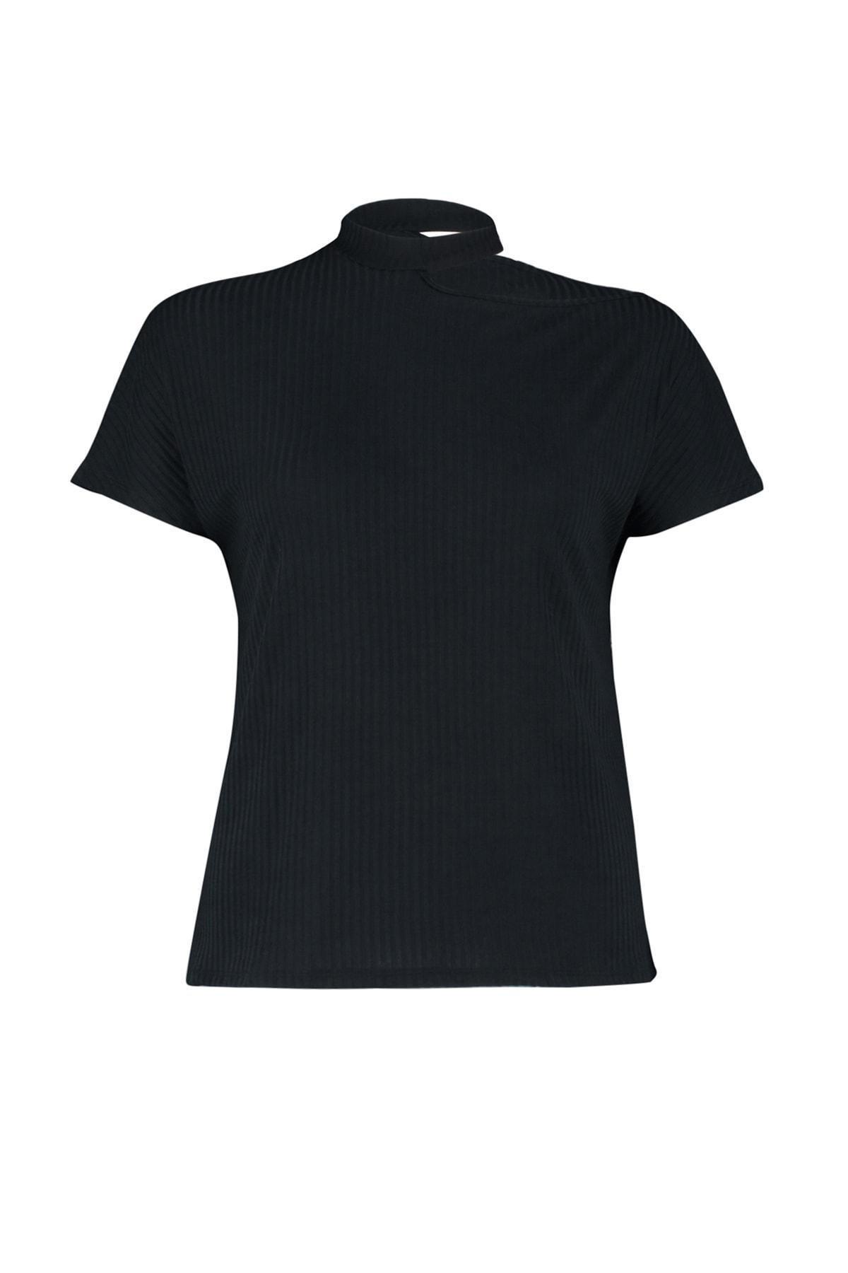 Black Off-Shoulder Plus Size Blouse, , large image number 5