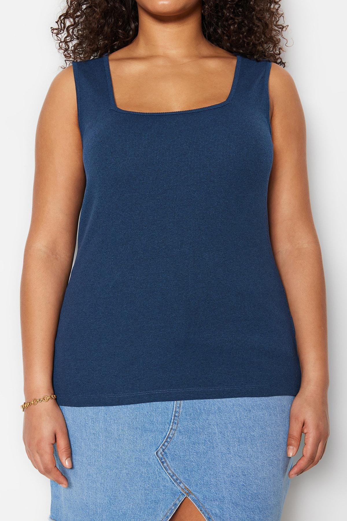 Beige Plus Size Tank Top, Set Of 2, , large image number 7
