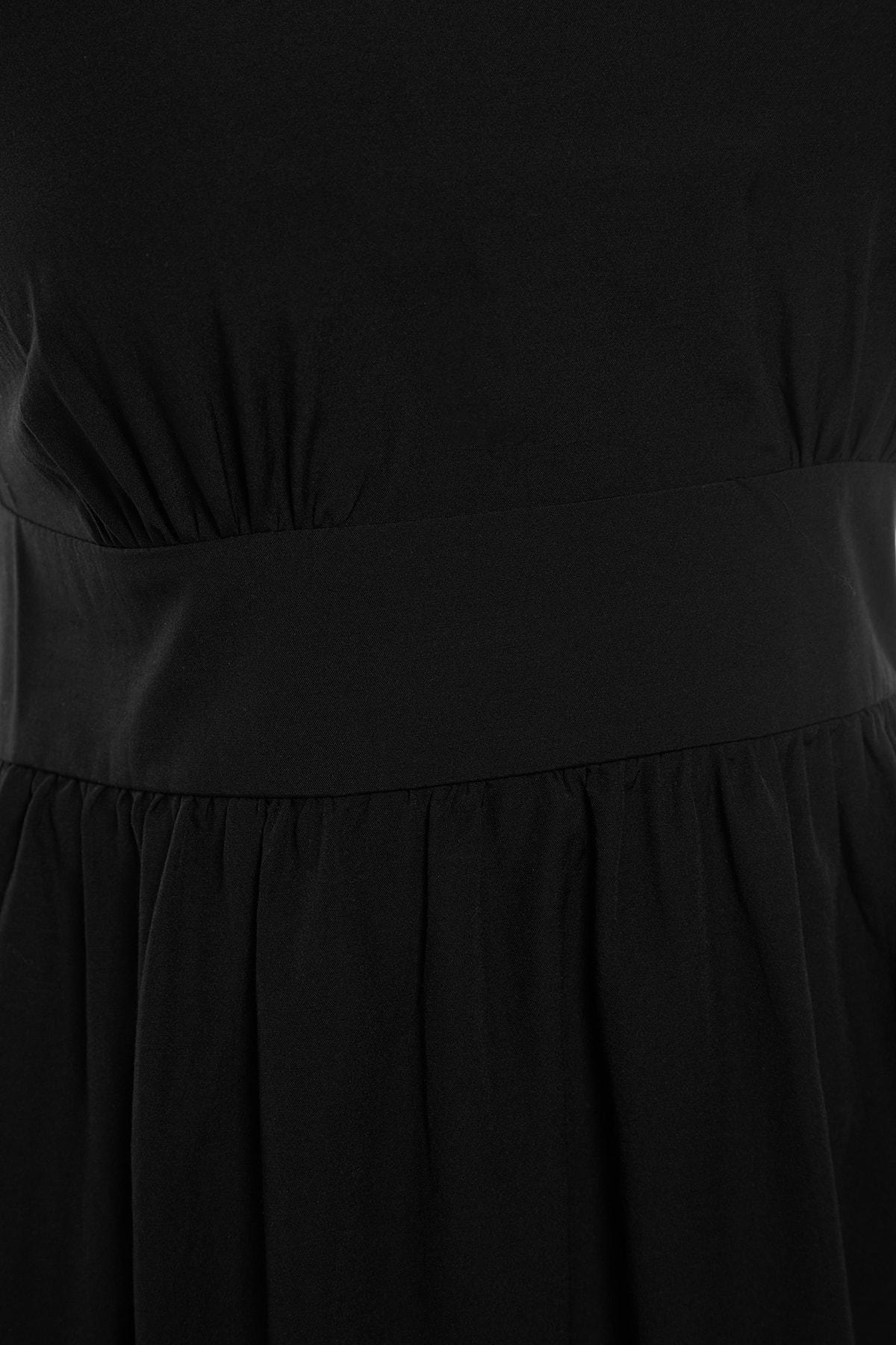 Black V Neck Dress, , large image number 7