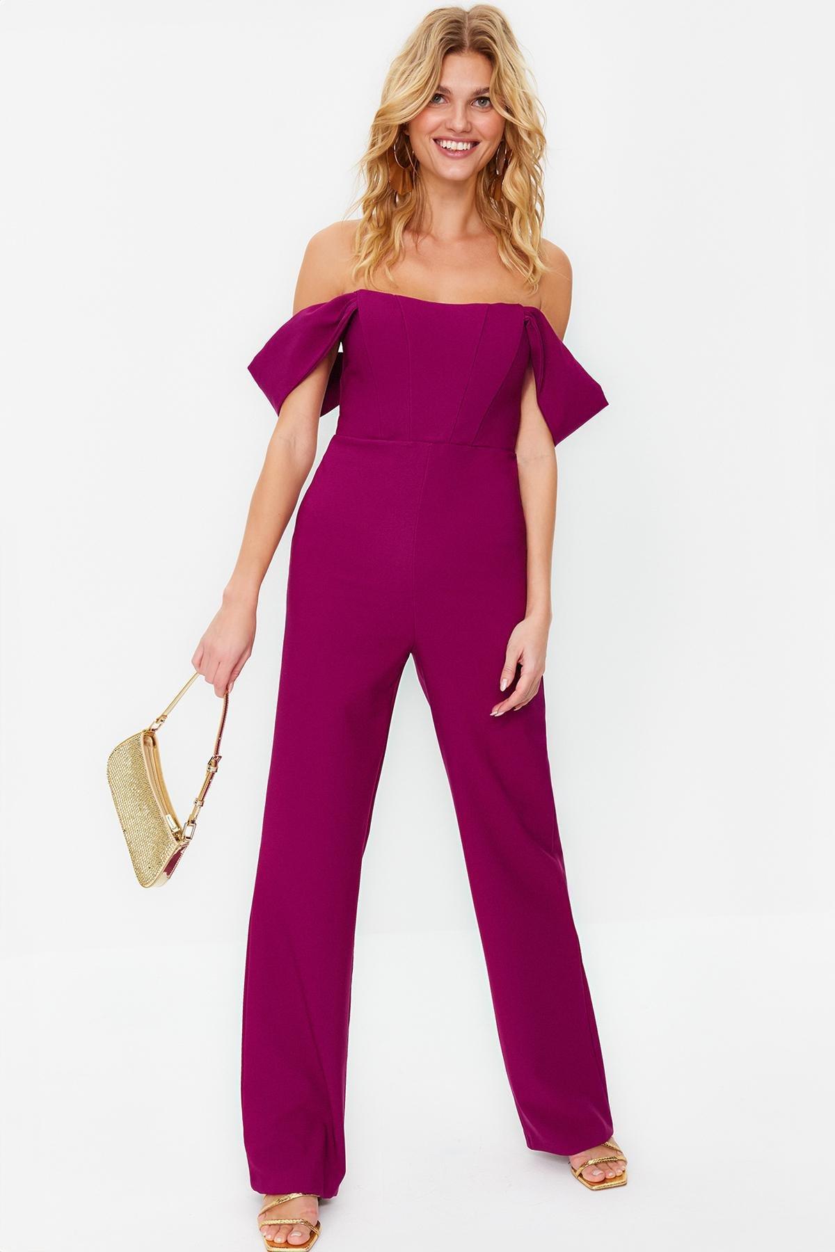 Burgundy Lined Underwire Jumpsuit, , large image number 0