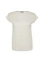 Trendyol - Beige Relaxed Plus Size T-Shirt