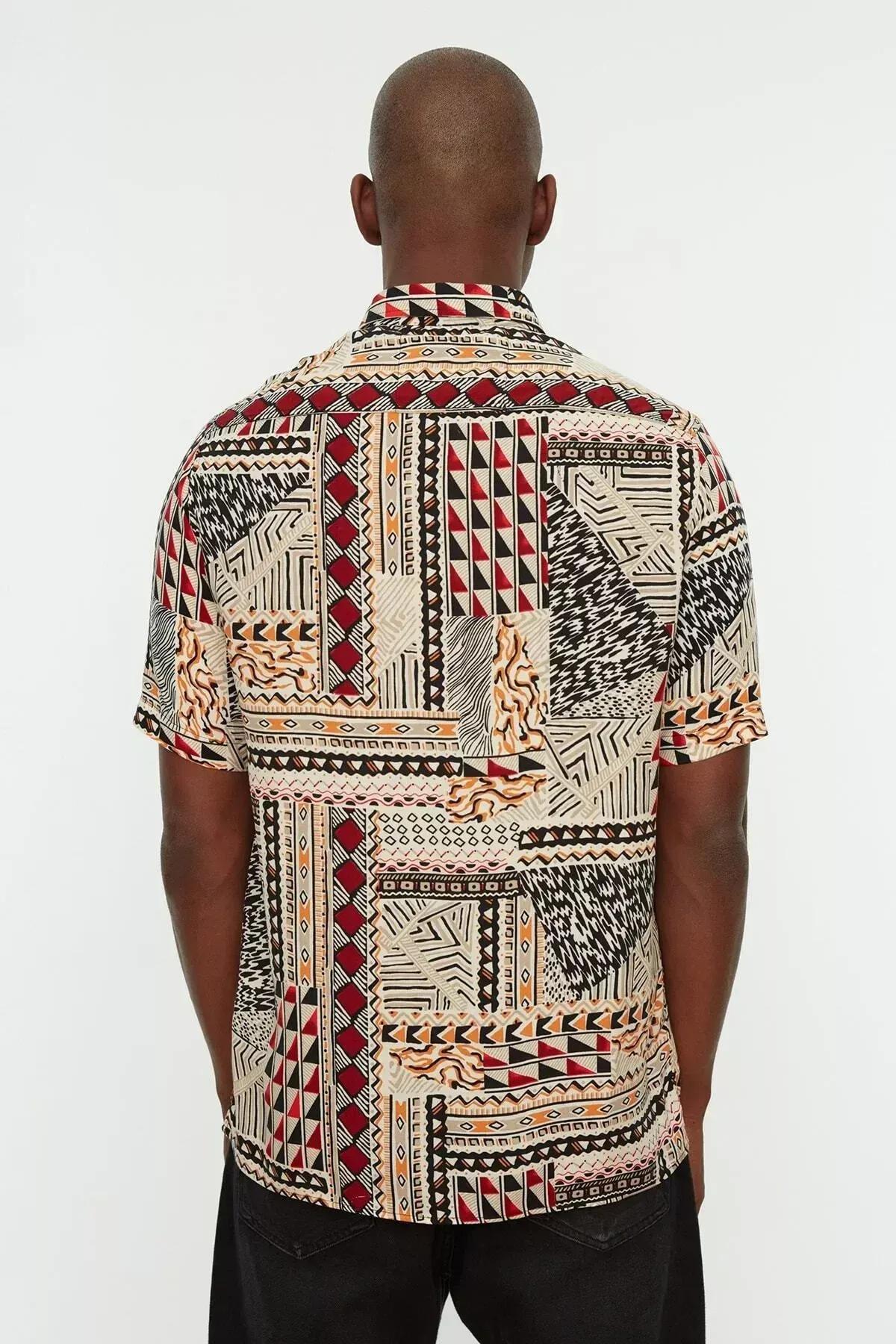 Multicolor pattern Shirt, Multicolor, large image number 2