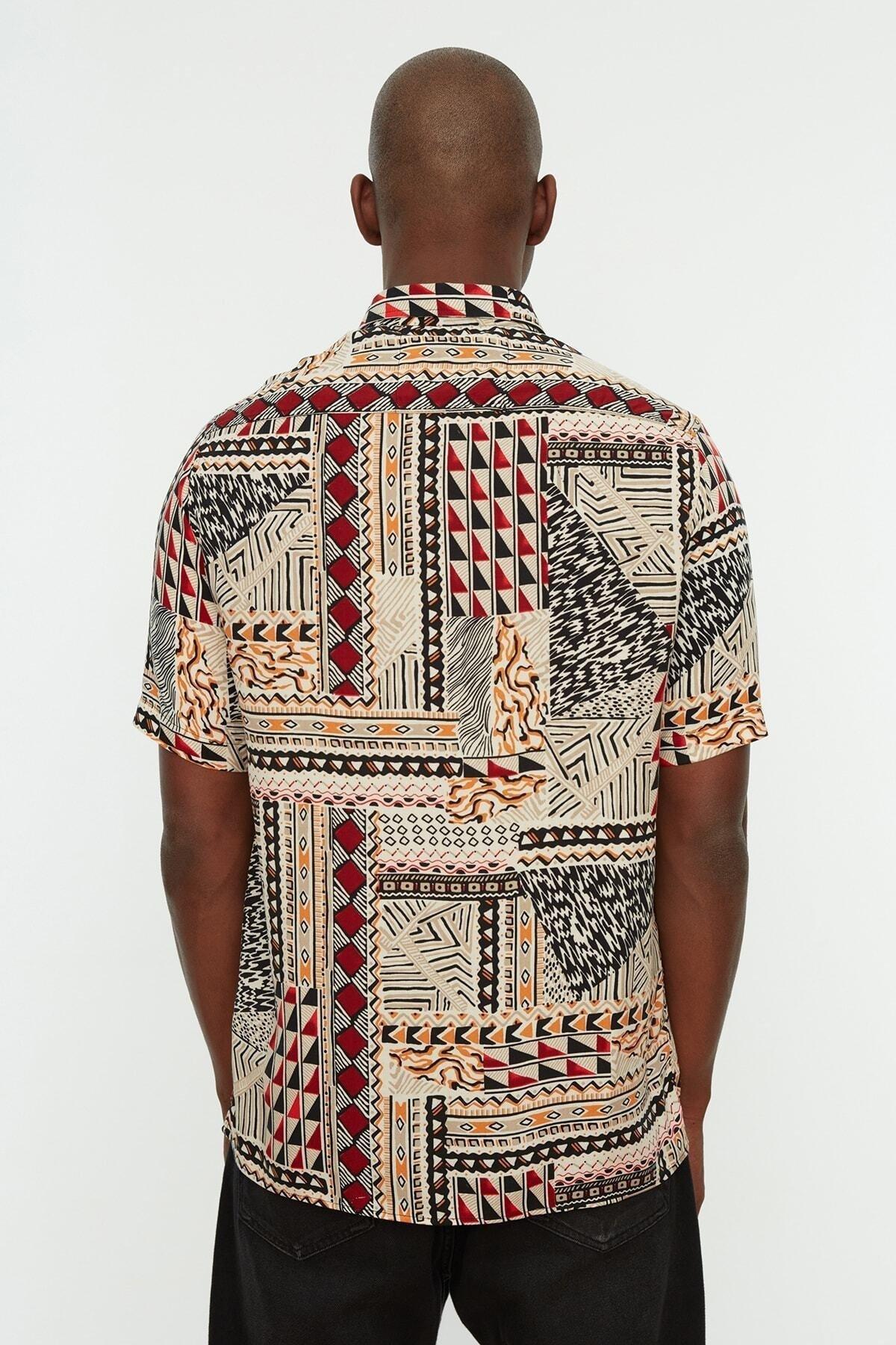 Multicolour Ethnic Pattern Shirt, , large image number 5