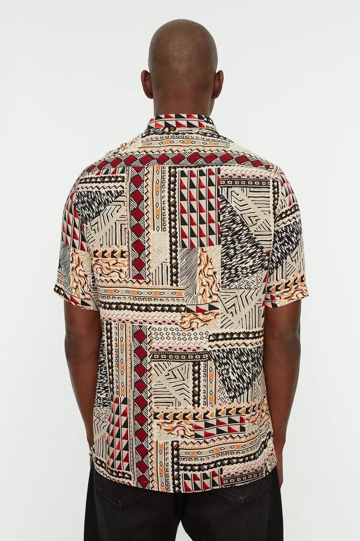 Multicolor pattern Shirt, Multicolor, large image number 6
