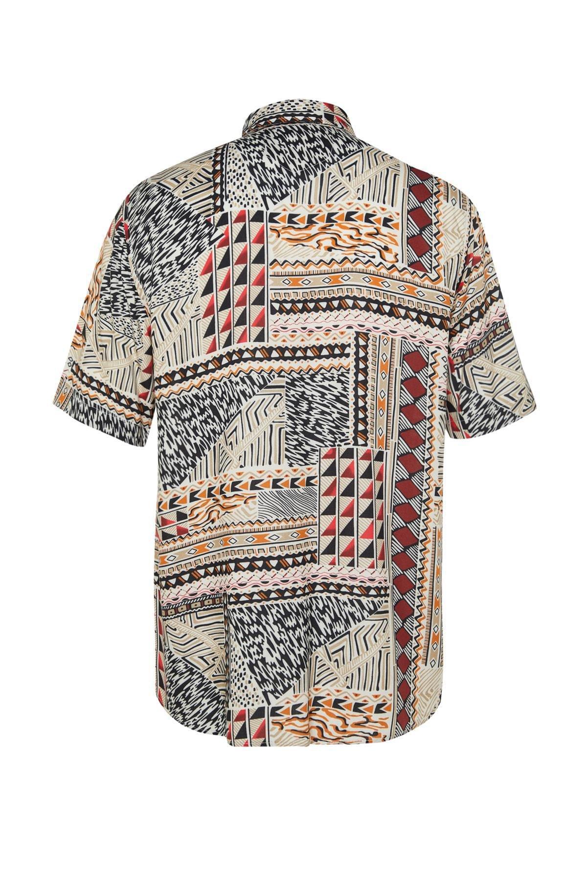 Multicolour Ethnic Pattern Shirt, , large image number 7