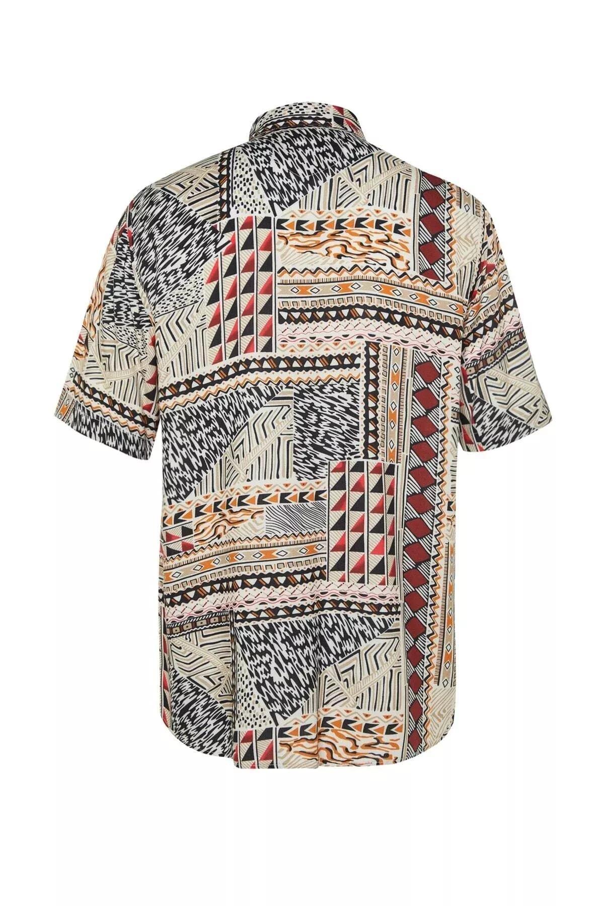 Multicolor pattern Shirt, Multicolor, large image number 7