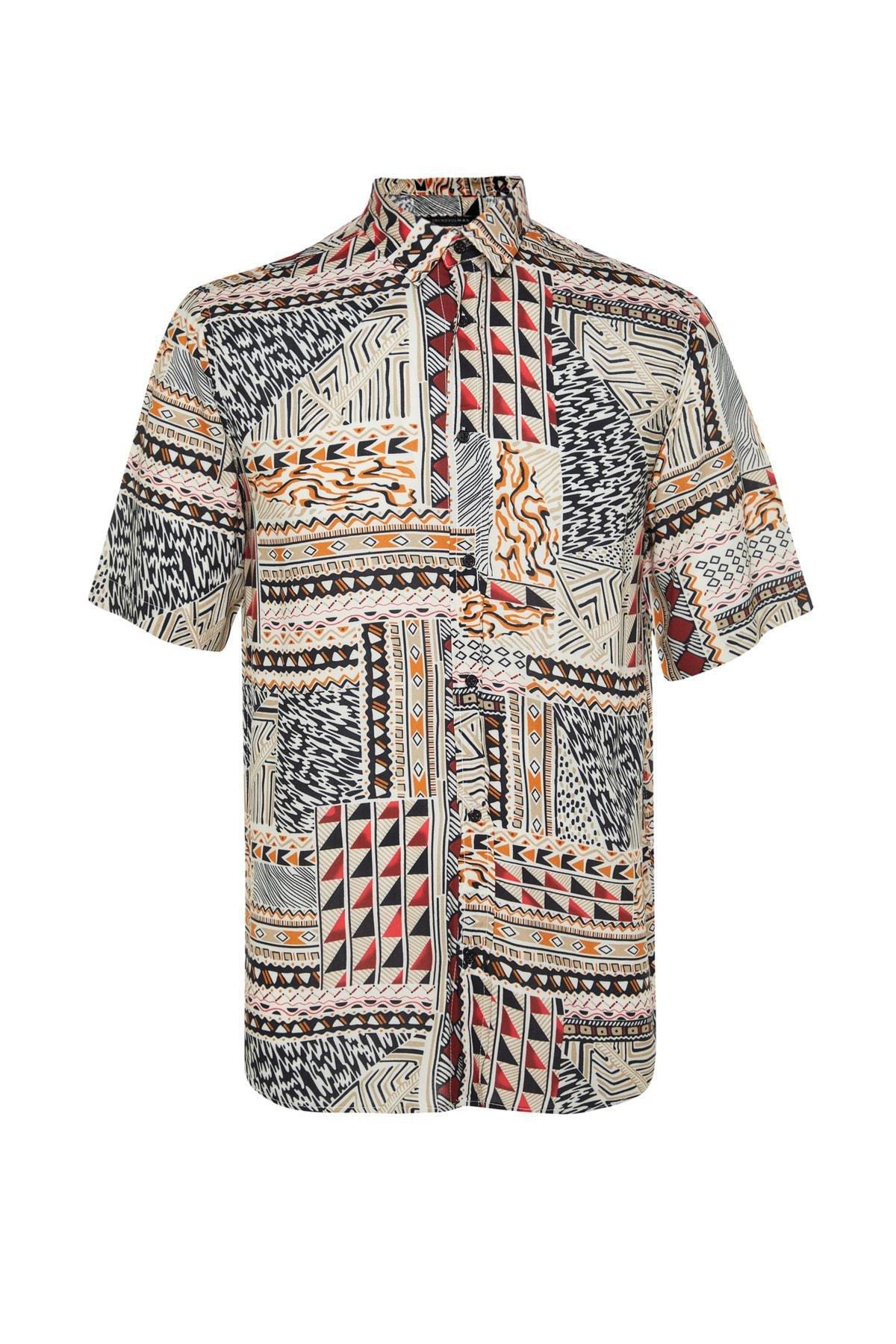 Multicolour Ethnic Pattern Shirt, , large image number 8