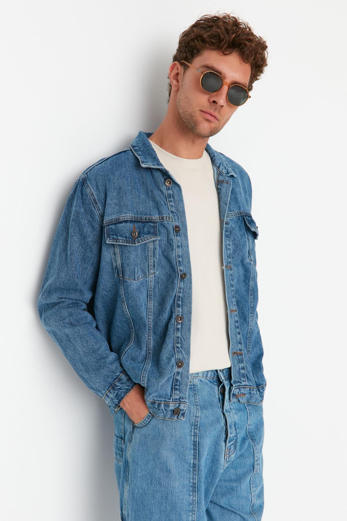 Blue Collared Jacket, , large image number 1
