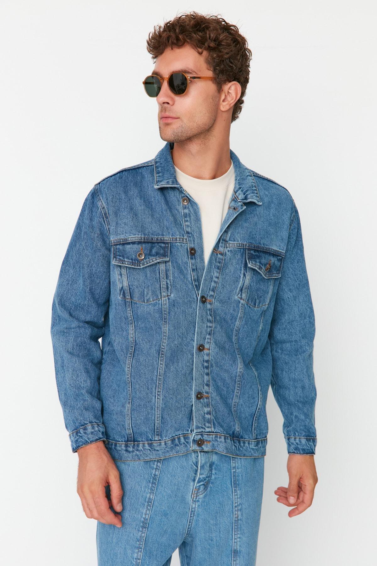 Blue Collared Jacket, Blue, large image number 2