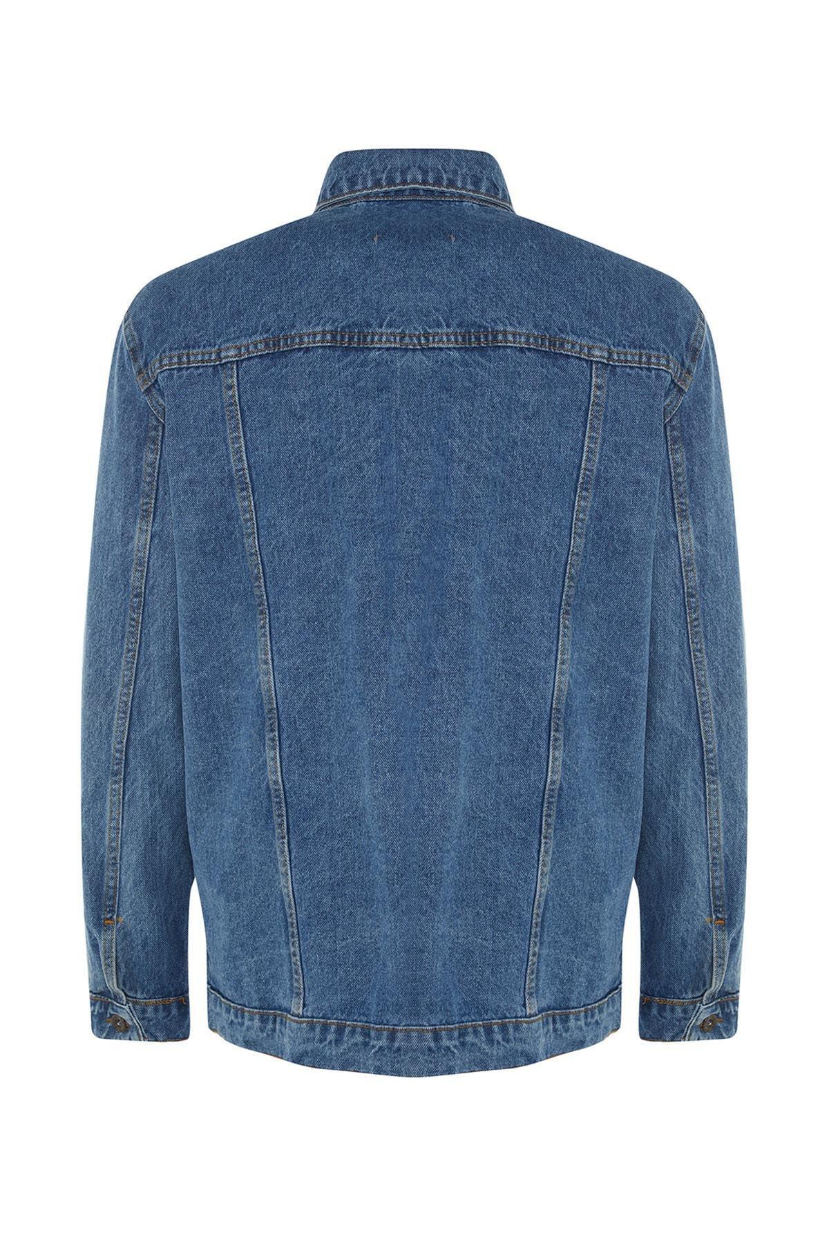 Trendyol - Blue Collared Jacket