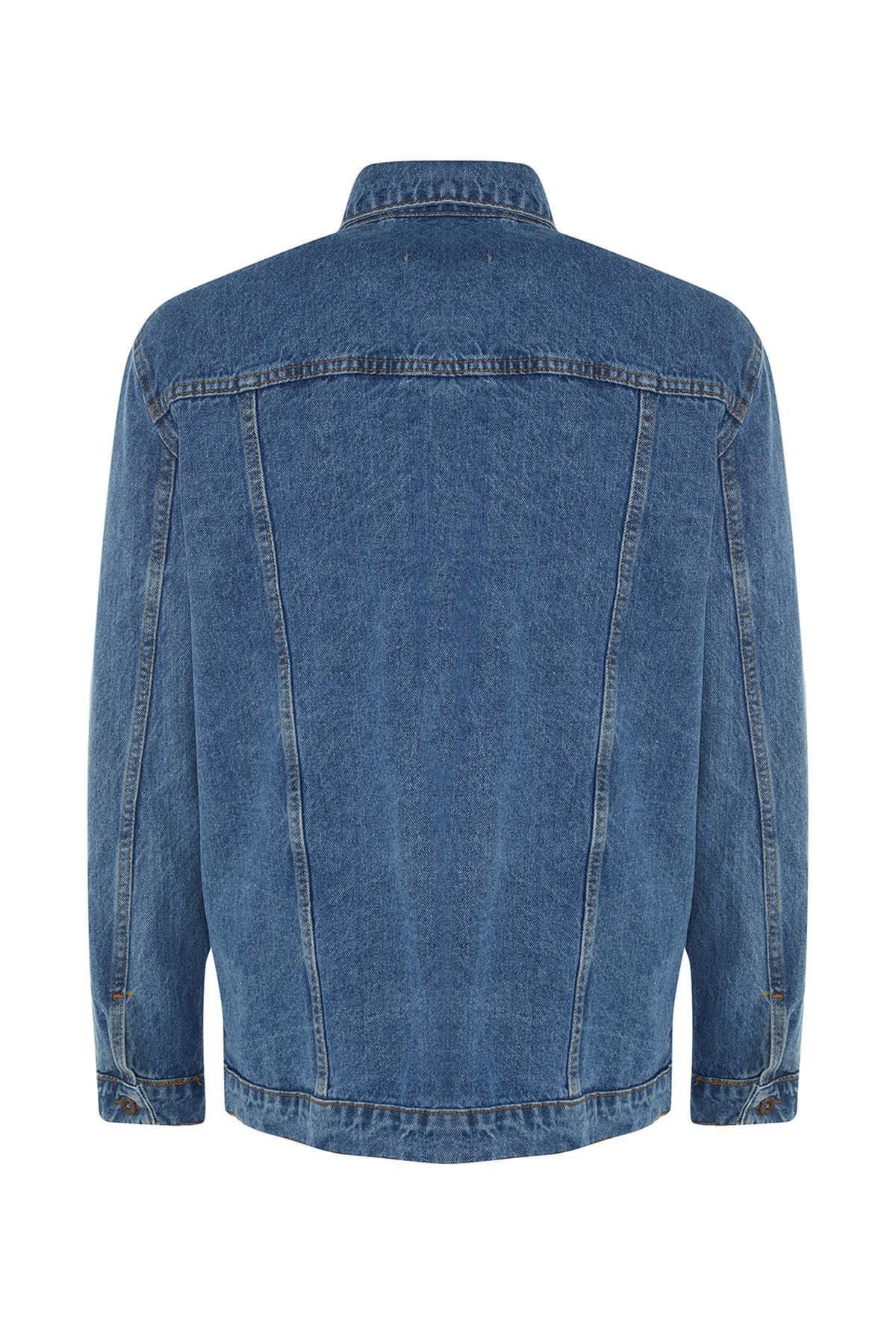 Blue Collared Jacket, Blue, large image number 7