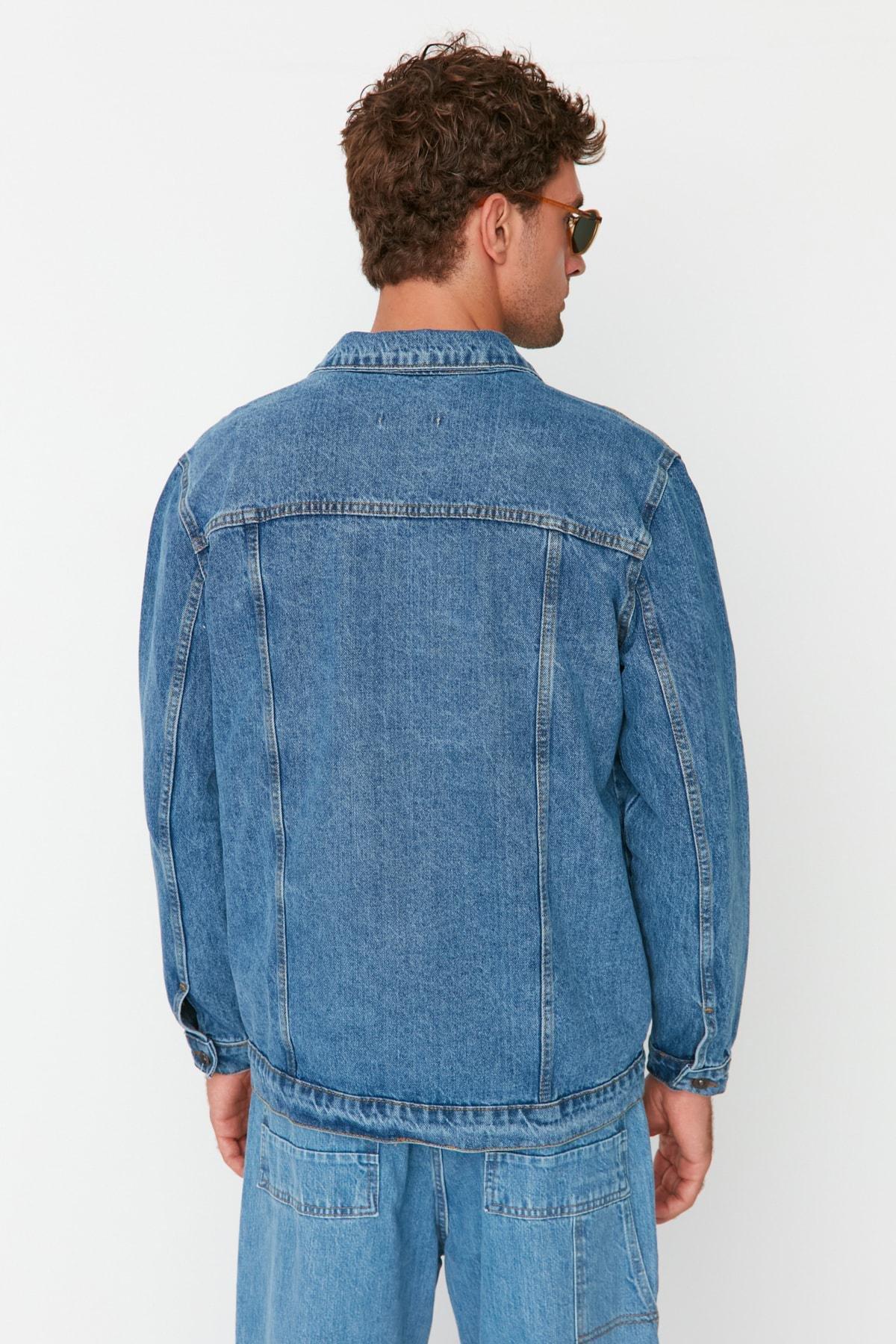 جاكيت بياقة، أزرق, Blue, large image number 8