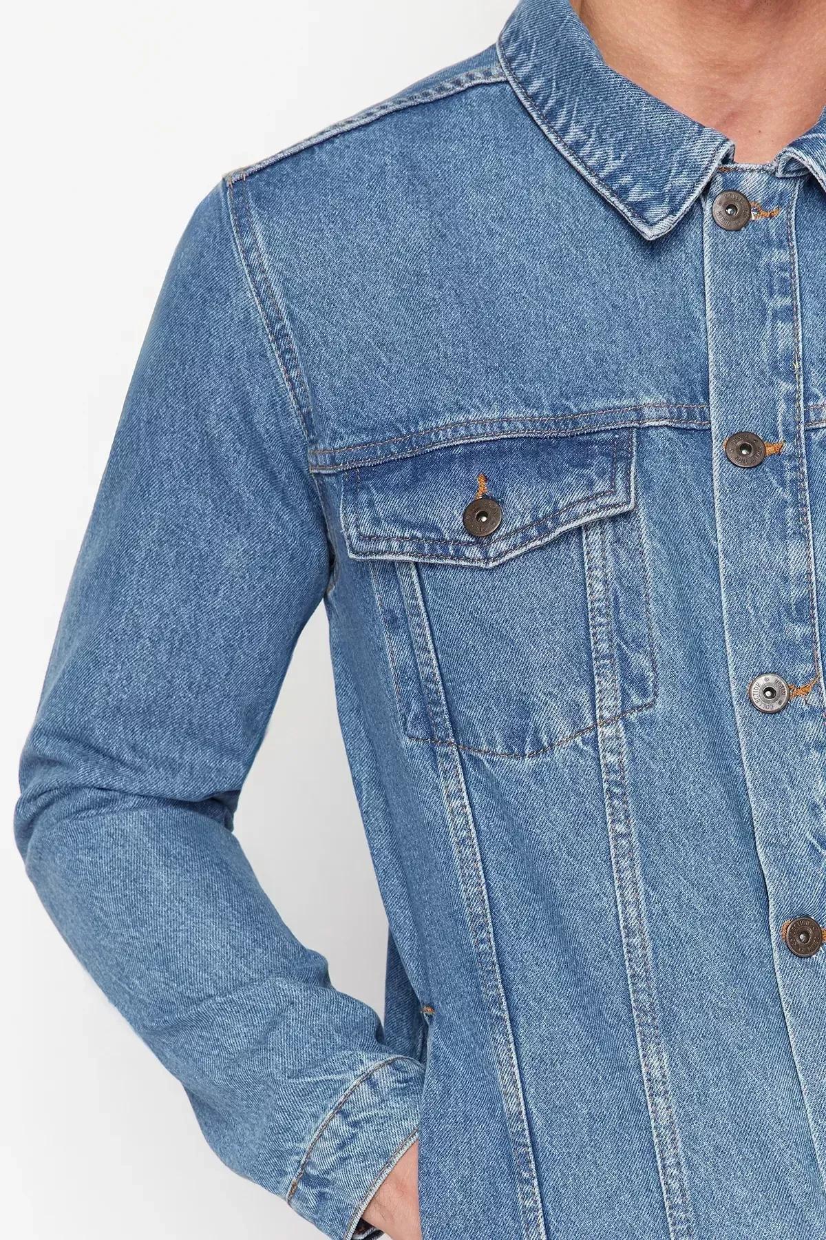 جاكيت بياقة، أزرق, Blue, large image number 9