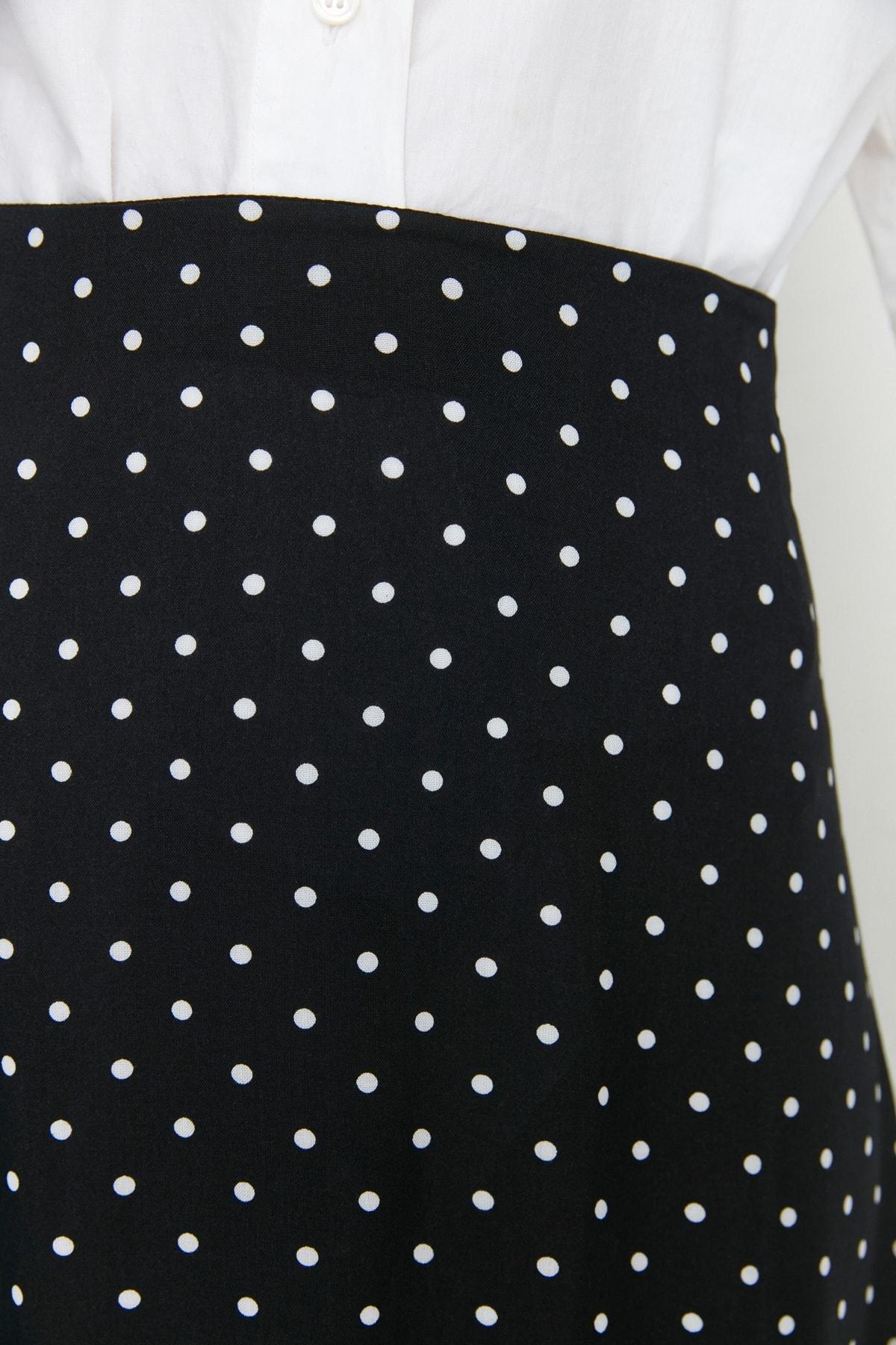 Black Polka Dot Maxi Skirt, , large image number 3