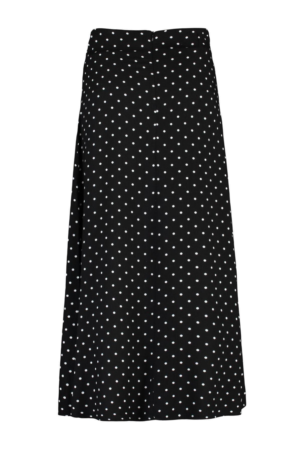 Black Polka Dot Maxi Skirt, , large image number 7