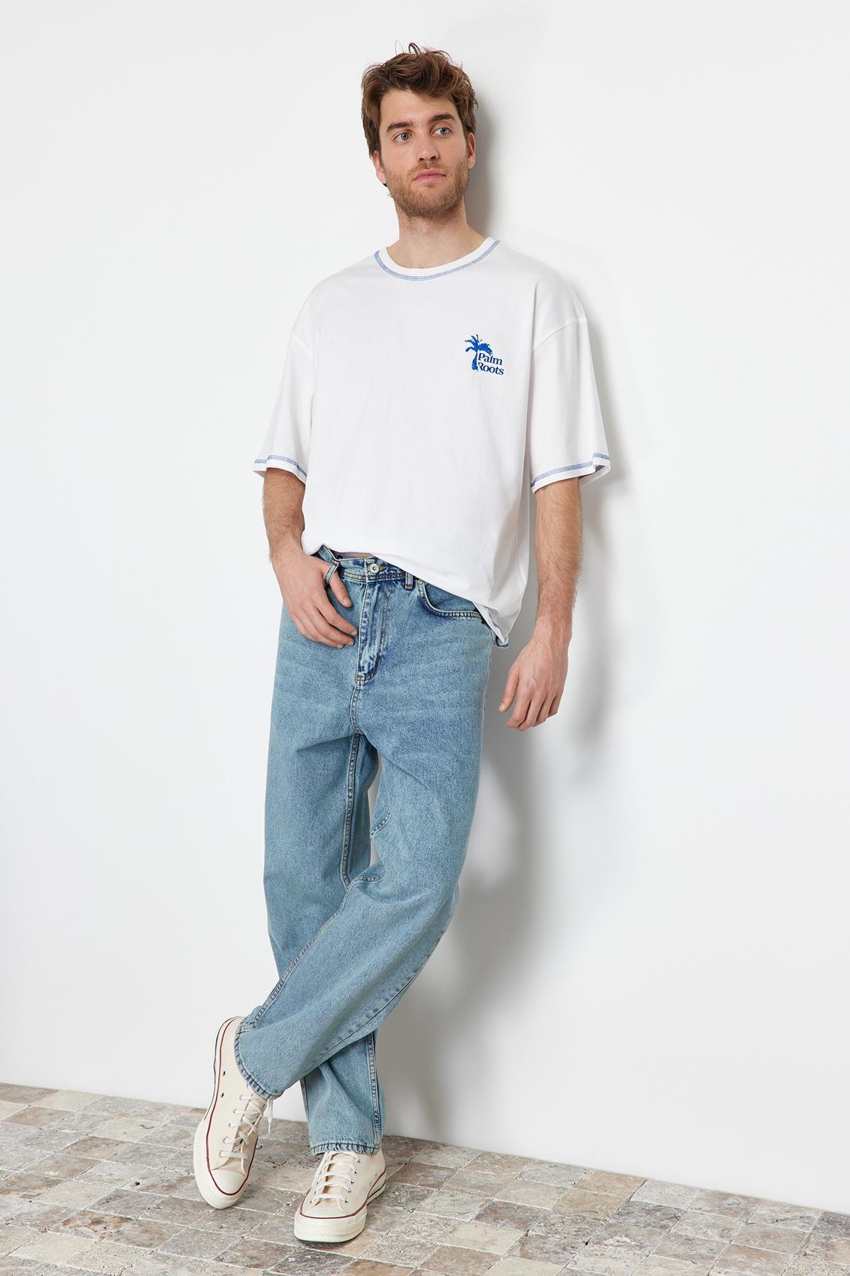Blue Wide Leg Pants, , large image number 3