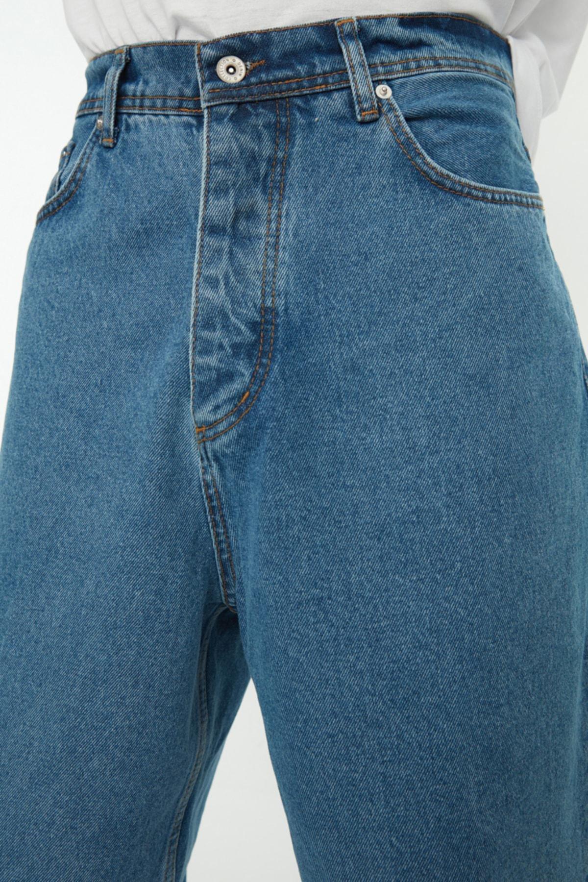 Blue Wide Leg Jeans, , large image number 3