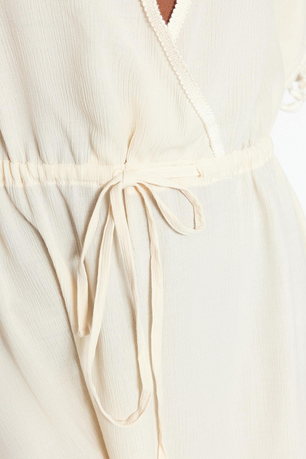 Beige A-Line Beach Dress, , large image number 6