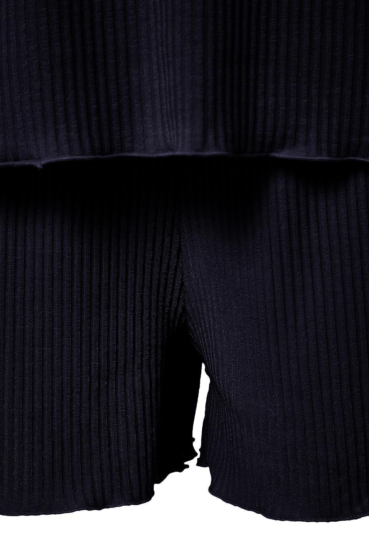Navy Plain Plus Size Pajama Set, , large image number 7