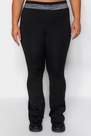 Trendyol - Black Straight Plus Size Sweatpants