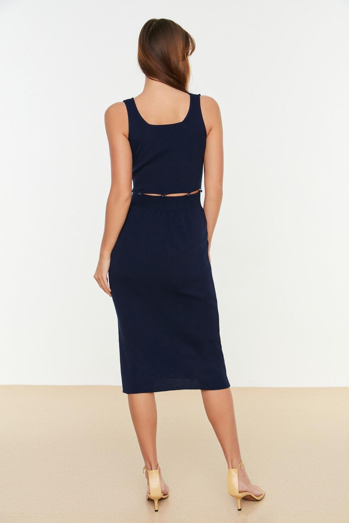 Navy Bodycon Co-Ord Set, , large image number 4