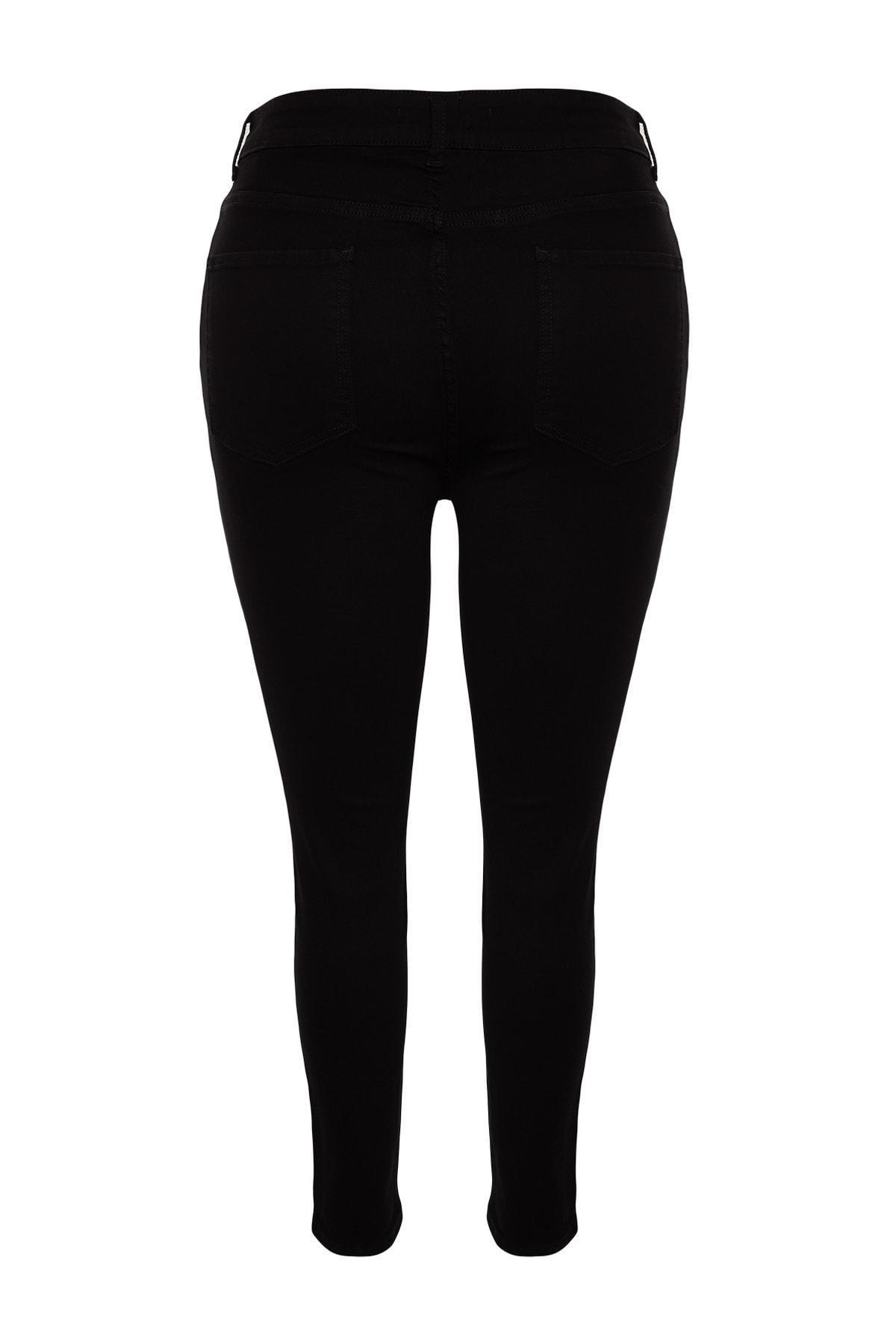 Black Skinny Plus Size Jeans, , large image number 6