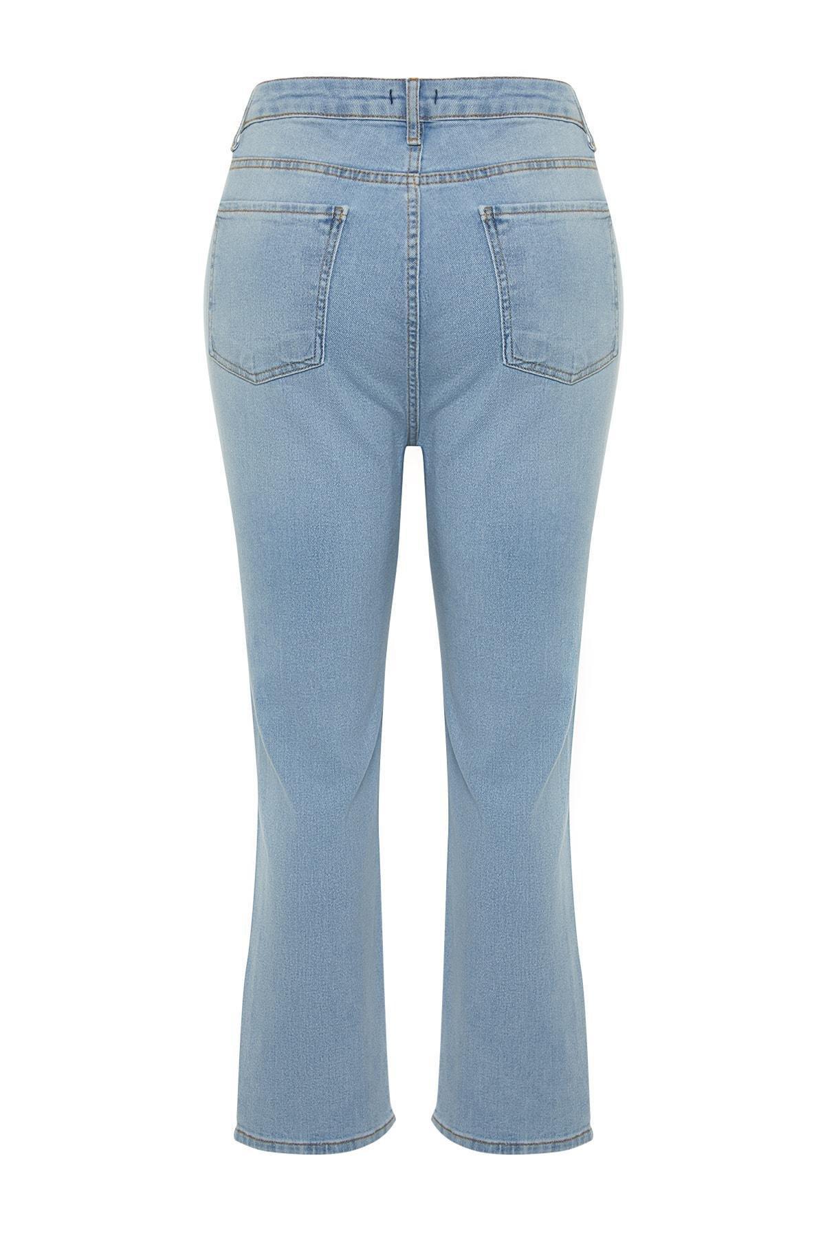 Blue Skinny Plus Size Jeans, , large image number 7