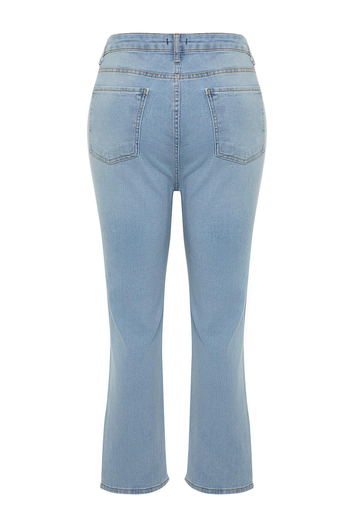 Trendyol - Blue Skinny Plus Size Jeans