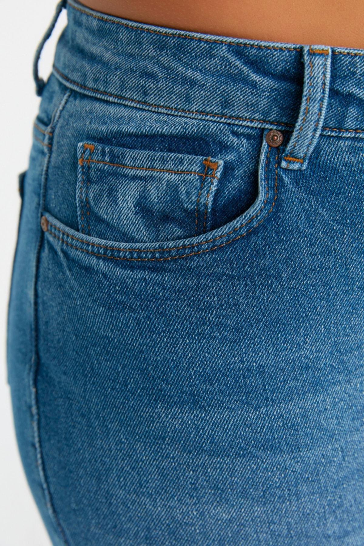 Blue Skinny Plus Size Jeans, , large image number 4