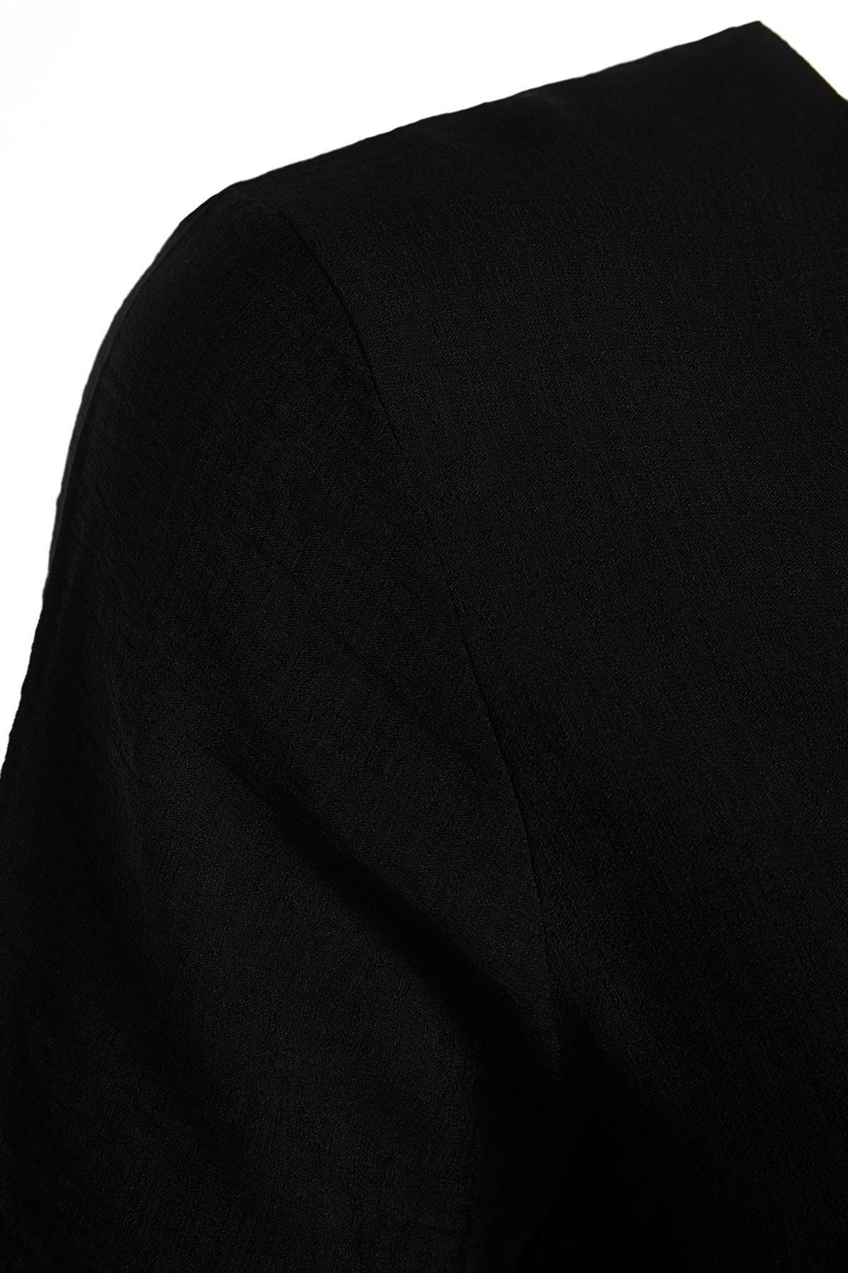 Black Relaxed Plus Size Jumpsuit, , large image number 6
