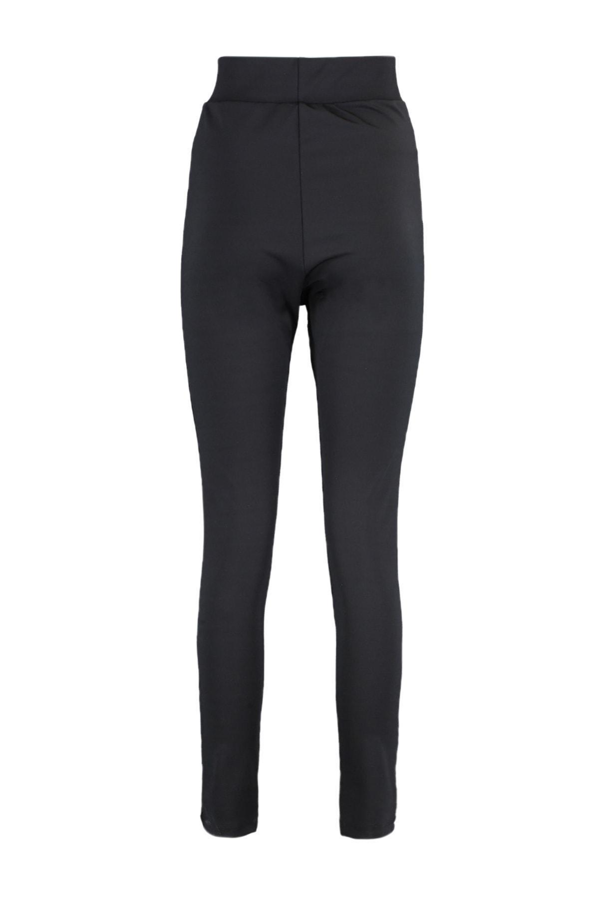 Black Plus Size Sports Leggings, , large image number 7