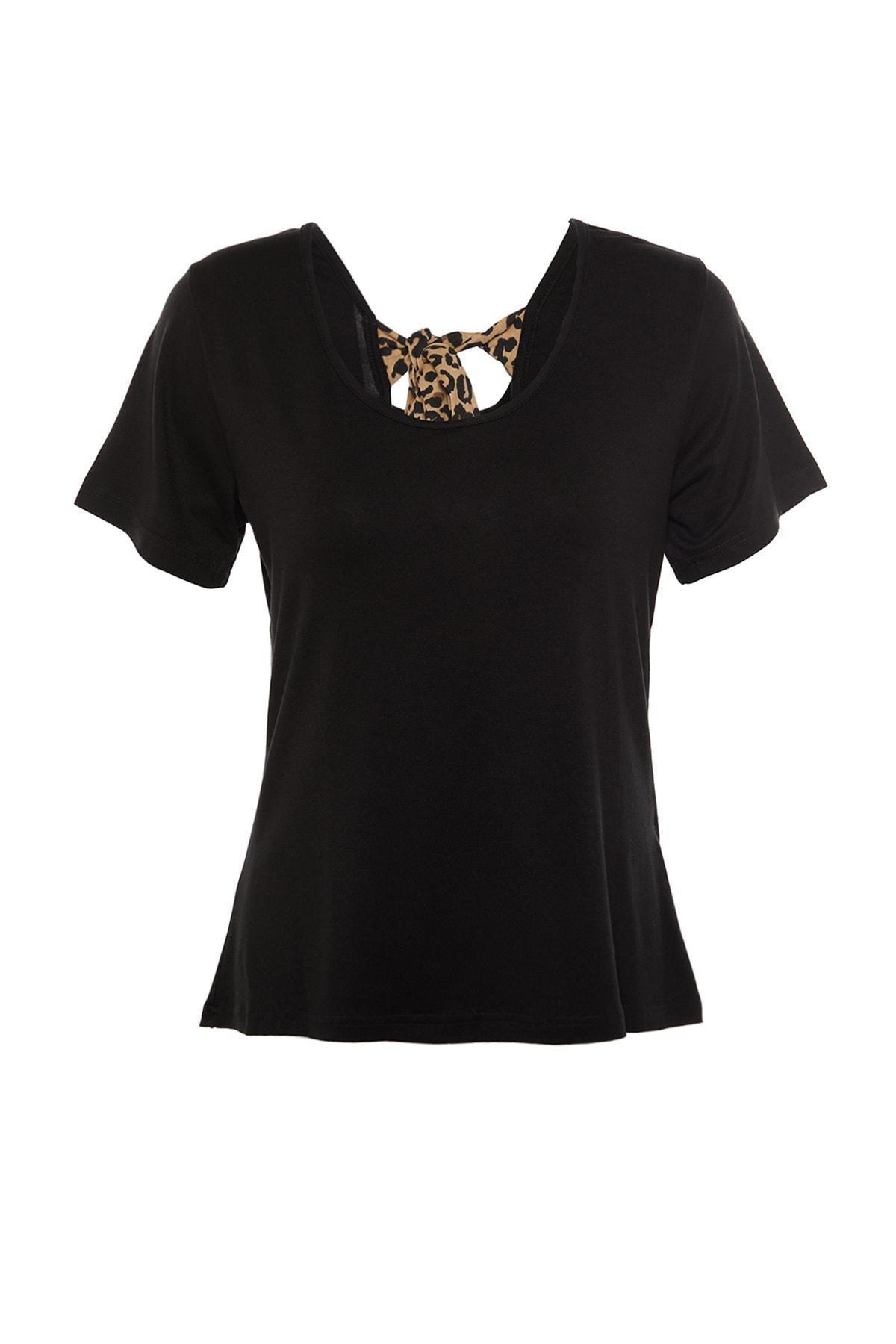 Black Fitted Plus Size Blouse, , large image number 6