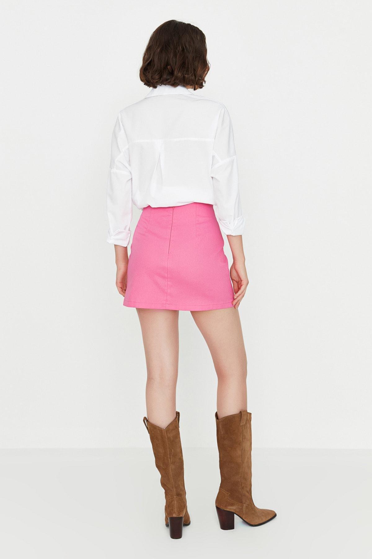 Trendyol - Pink A-Line Mini Skirt