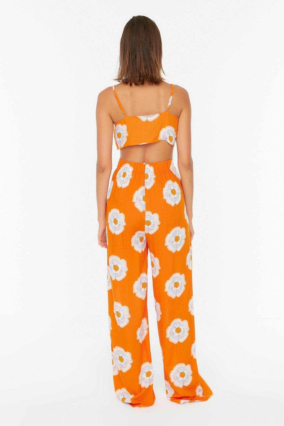 Orange Floral Co-Ord Set, , large image number 4