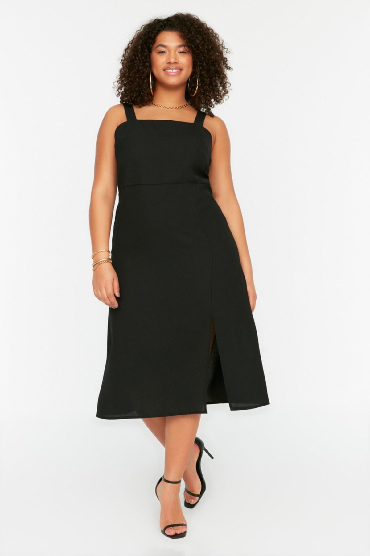 Black Bodycon Plus Size Dress, , large image number 1