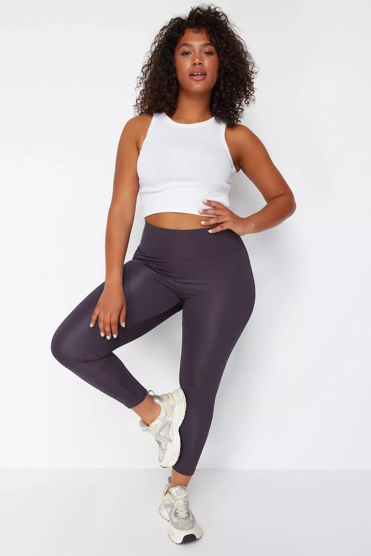 Purple Knitted Recovery Sports Tights, , large image number 0