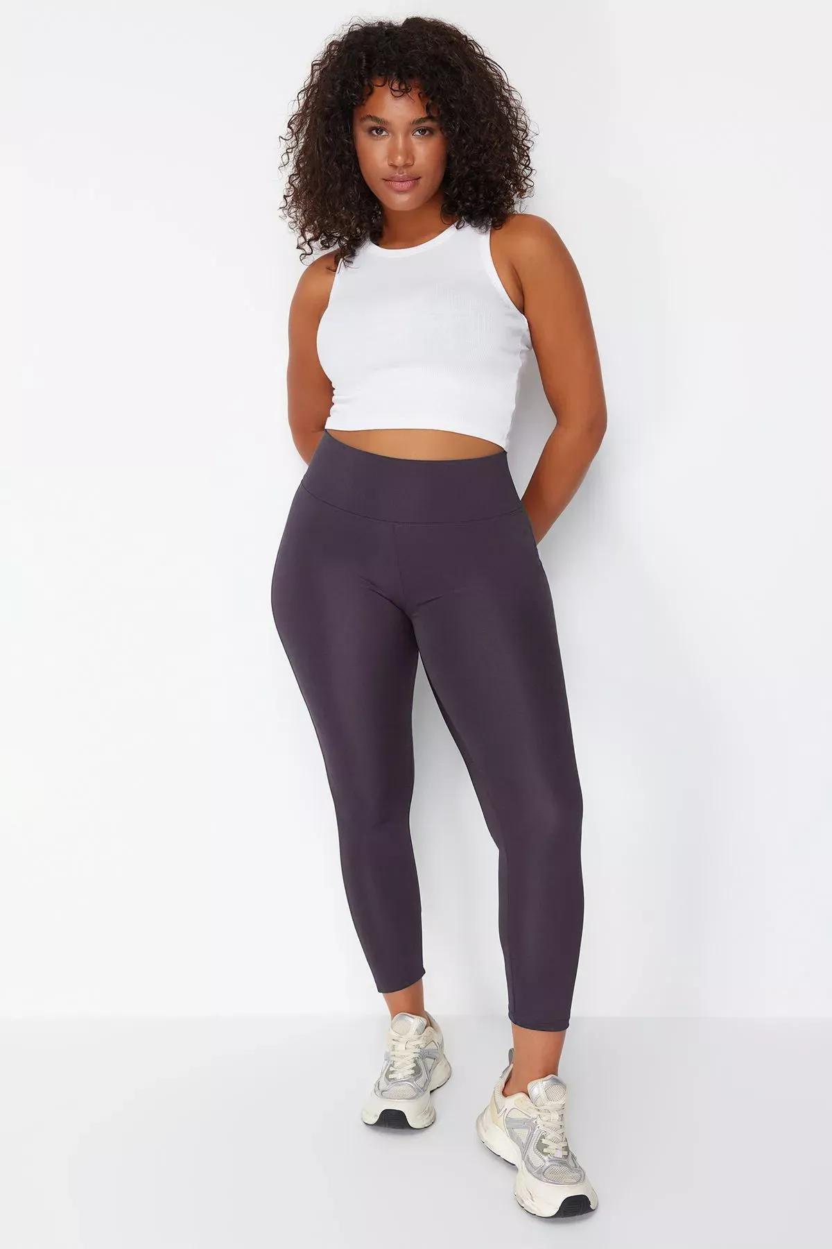 Purple Knitted Recovery Sports Tights, , large image number 3