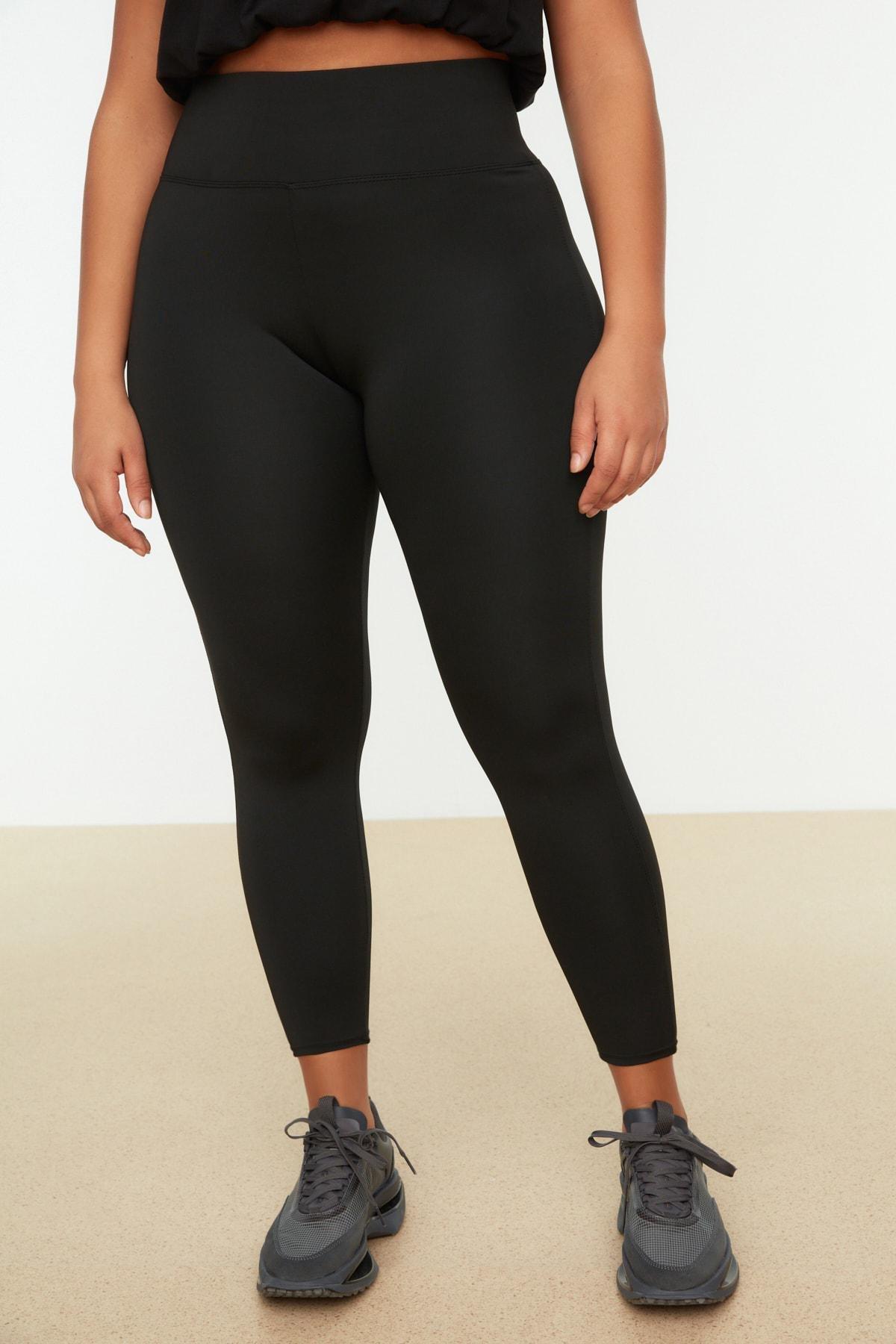 Black Plus Size Leggings, , large image number 2